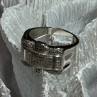 925 Sterling Silver Diamonds Men'S Ring Size 9