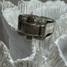 925 Sterling Silver Diamonds Men'S Ring Size 9
