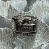 925 Sterling Silver Diamonds Men'S Ring Size 9