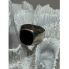 925 Sterling Silver Black Nephrite Men's Ring Size 10.5