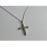 925 Sterling Silver Marcasites Chain with Cross