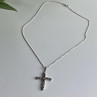 925 Sterling Silver Marcasites Chain With Cross