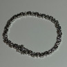 925 Sterling Silver White Sapphire Heart Bracelet Size 7 Inch