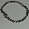 925 Sterling Silver White Sapphire Heart Bracelet Size 7 Inch