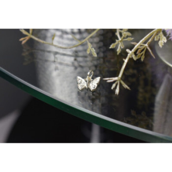 925 Sterling Silver CZ Butterfly Pendant