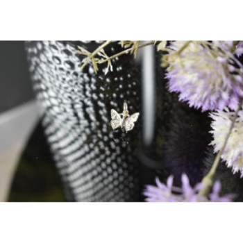 925 Sterling Silver CZ Butterfly Pendant