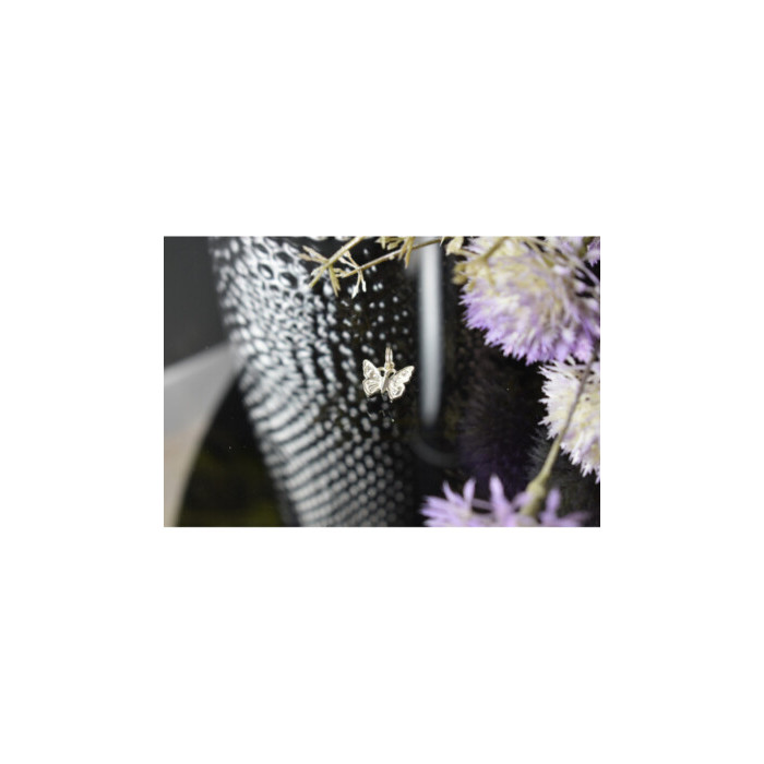 925 Sterling Silver CZ Butterfly Pendant