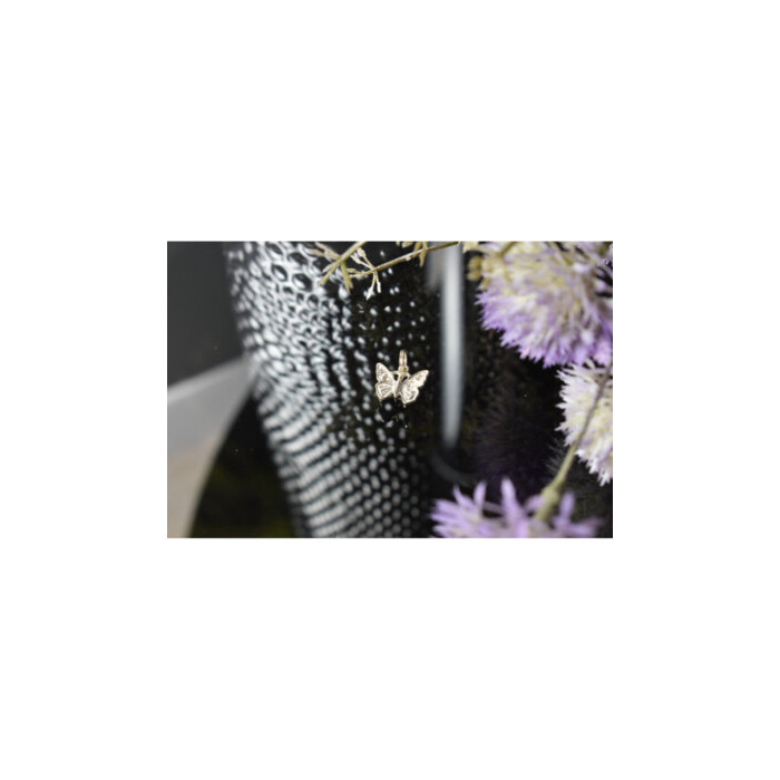 925 Sterling Silver CZ Butterfly Pendant