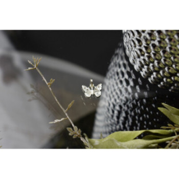 925 Sterling Silver CZ Butterfly Pendant