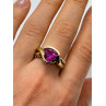 925 STERLING SILVER PINK TOPAZ RING SIZE 9