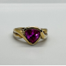 925 STERLING SILVER PINK TOPAZ RING SIZE 9