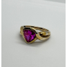 925 STERLING SILVER PINK TOPAZ RING SIZE 9