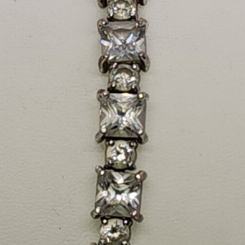 925 Sterling Silver Quartz Bracelet Size 7 IN