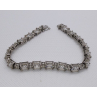 925 STERLING SILVER QUARTZ BRACELET SIZE 7 IN