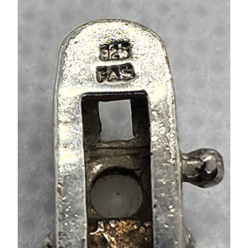 925 STERLING SILVER QUARTZ BRACELET SIZE 7 IN