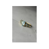14K YELLOW GOLD TOPAZ RING SIZE 9