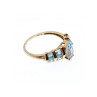 14K YELLOW GOLD TOPAZ RING SIZE 9