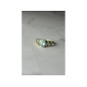 14K YELLOW GOLD TOPAZ RING SIZE 9