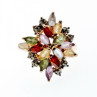 925 Sterling Silver Gold Plated Multi Gemstones 