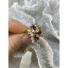 925 Sterling Silver Gold Plated Multi Gemstones 