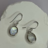 925 Sterling Silver Moonstone Earrings Length 1.1 Inch