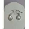 925 Sterling Silver Moonstone Earrings Length 1.1 Inch