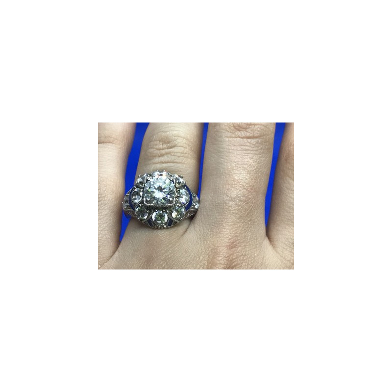 925 Sterling Silver CZ Ring Size 6.5