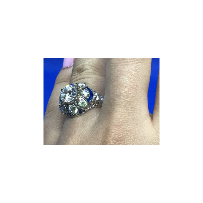 925 Sterling Silver CZ Ring Size 6.5
