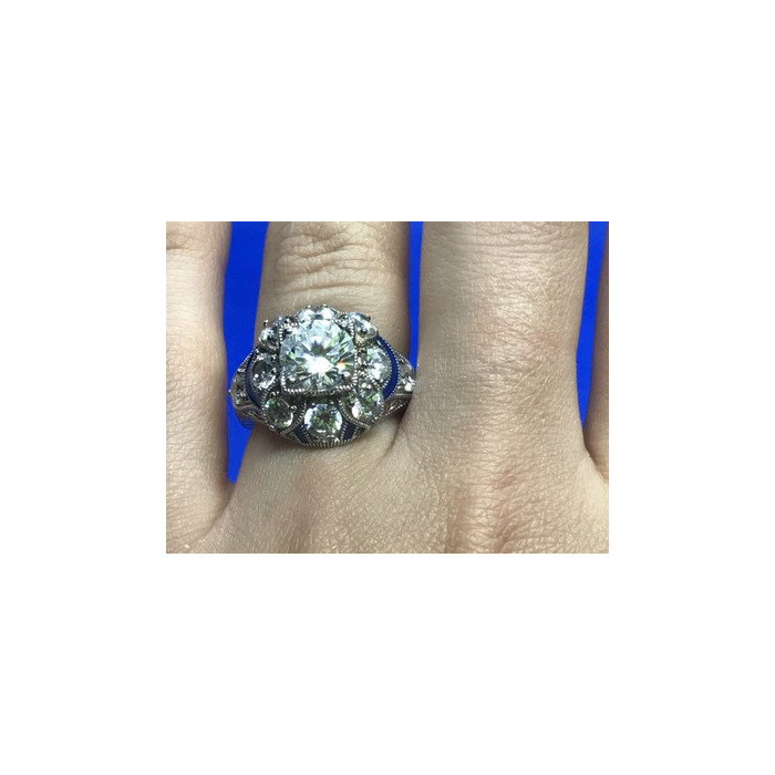 925 Sterling Silver CZ Ring Size 6.5
