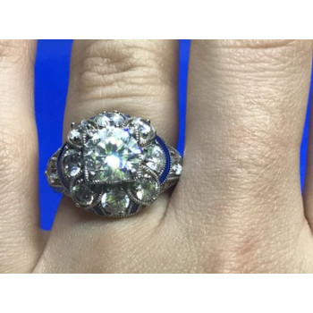 925 Sterling Silver CZ Ring Size 6.5