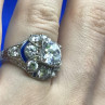 925 Sterling Silver CZ Ring Size 6.5