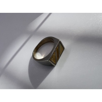 925 Sterling Silver Agate Ring Size 8