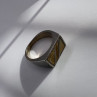 925 Sterling Silver Agate Ring Size 8