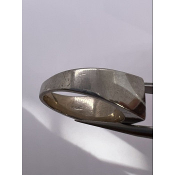 925 Sterling Silver Agate Ring Size 8