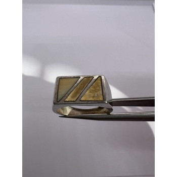 925 Sterling Silver Agate Ring Size 8