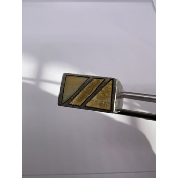 925 Sterling Silver Agate Ring Size 8