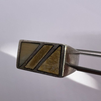 925 Sterling Silver Agate Ring Size 8