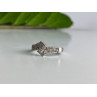 925 Sterling Silver White Topaz Ring Size 9