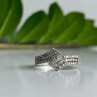 925 Sterling Silver White Topaz Ring Size 9