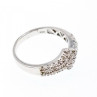 925 Sterling Silver White Topaz Ring Size 9