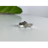 925 Sterling Silver White Topaz Ring Size 9