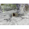 925 Sterling Silver Garnet & Marcasites Ring Size 6.75