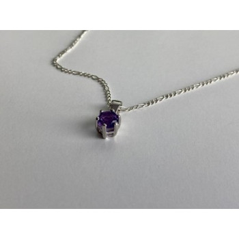 925 Sterling Silver Iolite Chain with Pendant