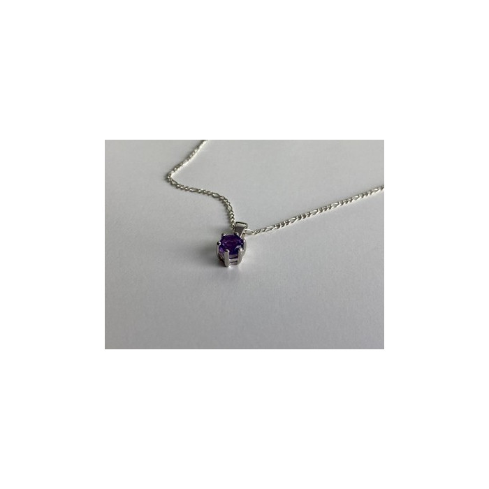 925 Sterling Silver Iolite Chain with Pendant