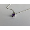 925 Sterling Silver Iolite Chain with Pendant