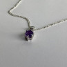 925 Sterling Silver Iolite Chain With Pendant