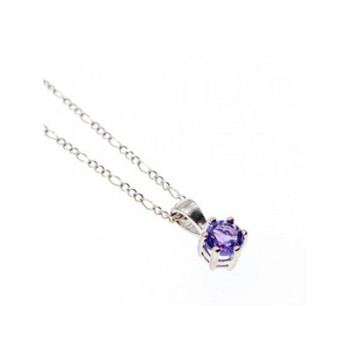 925 Sterling Silver Iolite Chain with Pendant