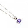 925 Sterling Silver Iolite Chain With Pendant