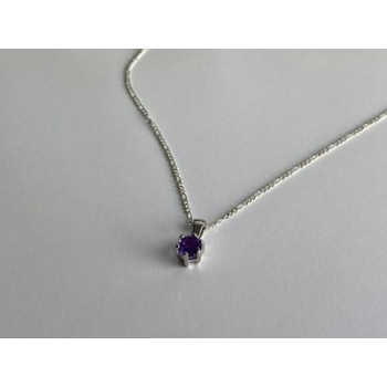 925 Sterling Silver Iolite Chain with Pendant