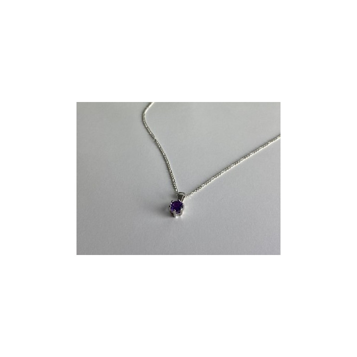 925 Sterling Silver Iolite Chain with Pendant